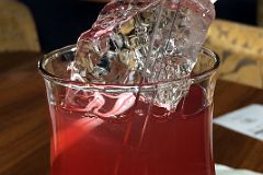 07C Enjoying A Drink Made With Antarctic Ice On Quark Expeditions Antarctica Cruise Ship